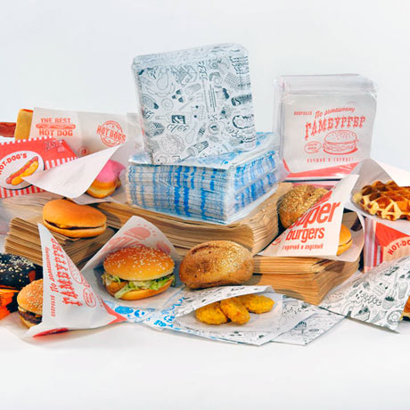 Бумажная упаковка для фаст фуда