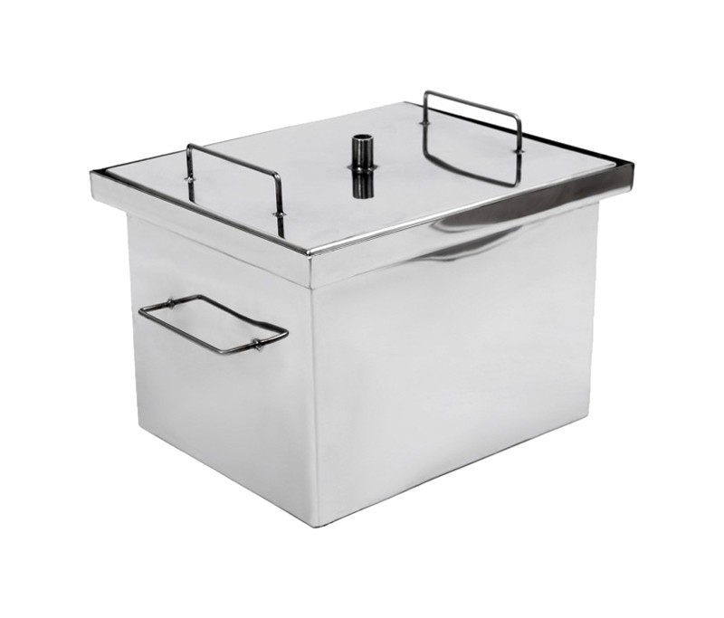 Коптильня с гидрозатвором Дид Коптенко малая нерж. сталь 380x320x300