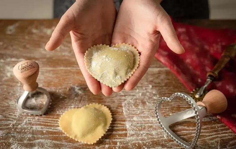 Штамп печенья и равиоли "Большое Сердце" Marcato Ravioli Stamp Heart 80 мм