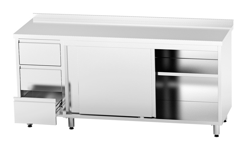 Стол-тумба Orest CSL-2.2-C3DR с дополнительной полкой