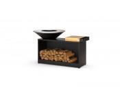 Гриль-мангал, барбекю Holla Grill Black Wide большая открытая тумба