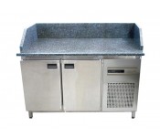 Холодильный стол с гранитной столешницей 2 двери, 3 борта Tehma