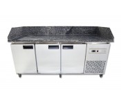 Холодильный стол для пиццы с гранитной поверхностью Tehma 3814