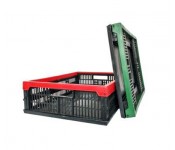 Ящик пластмассовый складной Полимет 480х350х126 цветной