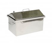 Коптильня с гидрозатвором Дид Коптенко средняя домиком нерж. сталь 590x360x390