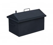 Коптильня с гидрозатвором Дид Коптенко средняя домиком с покраской 590x360x390