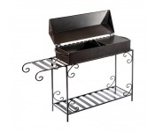 Мангал-барбекю Metalzavod MB15-4D 15 шампуров, 3 мм., на дровнице