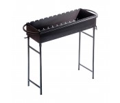 Мангал Metalzavod M12-4N 12 шампуров, 4 мм., съемные ножки