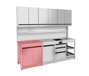 Кухня з нержавіючої сталі для дому, дачі