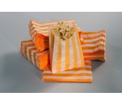 Пакет бумажный для картошки фри с оранжевой полоской, 700мл. 500 шт