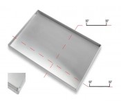 Противень алюминиевый 600х800 четыре борта 90 С Magorex