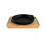 Сковорода чугунная с подставкой 180х25 мм Brizoll H1825-D