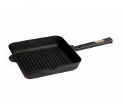 Сковорода гриль чугунная квадратная Optima-Black 260х260х50 мм Brizoll O262650G-P1