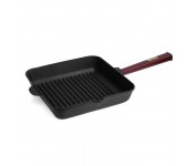 Сковорода гриль чугунная квадратная Optima-Bordo 280х280х50 мм Brizoll O282850G-P2