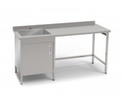 Стіл-тумба з ванною мийною зварною КИЙ-В СТМВ-1С-1ДР-Н