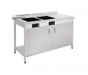 Стіл з індукційними плитами КІЙ-В СТВК-4-2І (1100х600, 7 кВт)