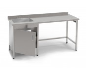 Стол-тумба с мойкой из нержавейки КИЙ-В СТМВ-1С-1ДР-Н