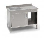 Стол-тумба с ванной моечной КИЙ-В СТМВ-1С-2ДК