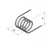 ТЕН КИЙ-В 152 С 8,5 / 0,6 Т 220 КП-150