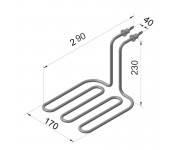 ТЕН КИЙ-В 200 Е 8 / 2,2 П 220 Ф5Н