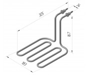 ТЕН КИЙ-В 200 Е 8 / 2,2 П 220 Ф5Н