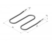 ТЭН на корн-дог КИЙ-В 80 Б 8/0,8 Т 220