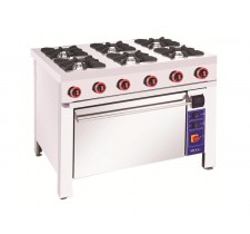 Плита газовая КИЙ-В ПГДЕ-6-Б с электрической духовкой