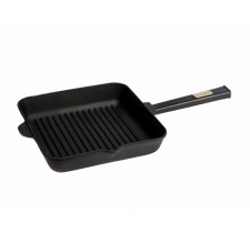 Сковорода гриль чавунна квадратна Optima-Black 260х260х50 мм Brizoll O262650G-P1