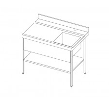 Стол для посудомоечной машины Стил 6567-32