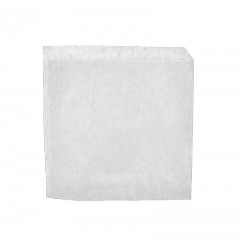 Бумажный пакет уголок белый жиростойкий 5311