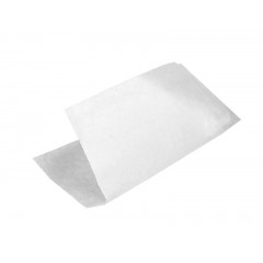 Бумажный пакет уголок белый жиростойкий 200х85 мм. (1835)