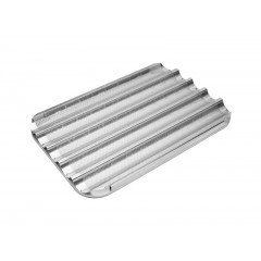 Деко для багетів алюмінієвий перфорований 600х400х20 5волн