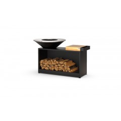 Гриль-мангал, барбекю Holla Grill Black Wide большая открытая тумба