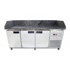Холодильный стол для пиццы с гранитной поверхностью Tehma 3814