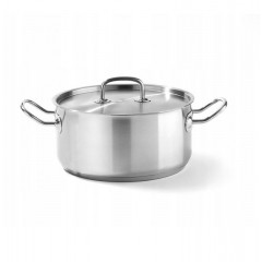 Кастрюля низкая с крышкой 7,5л. Hendi 830505