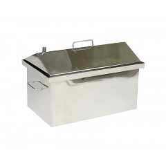 Коптильня с гидрозатвором Дид Коптенко средняя домиком нерж. сталь 590x360x390