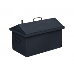 Коптильня с гидрозатвором Дид Коптенко средняя домиком с покраской 590x360x390