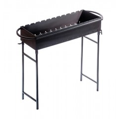 Мангал Metalzavod M12-4N 12 шампуров, 4 мм., съемные ножки