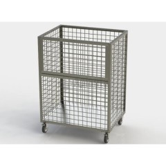 Металлический контейнер сетчатый Арте-Н 600х600 мм передвижной