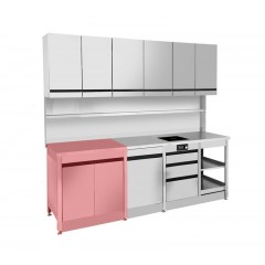 Кухня з нержавіючої сталі для дому, дачі