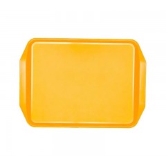 Поднос прямоугольный с ручками 43х31 см FoRest 591802 желтый