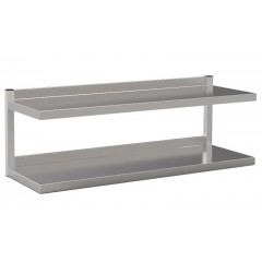 Навесная полка из нержавеющей стали КИЙ-В ПН-2П