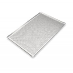 Противень алюминиевый перфорированный 600х400х12, 4 борта 45° Brillis