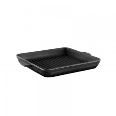 Сковорода чугунная квадратная гриль 180х180х25 мм Brizoll H181825G