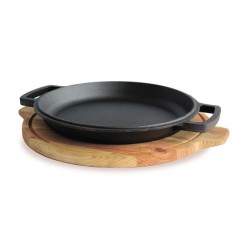 Сковорода чугунная с подставкой 280х25 мм Brizoll H280-D