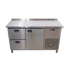 Стіл холодильний 1 двері + 2 ящика 1400х600 Tehma (Техма)