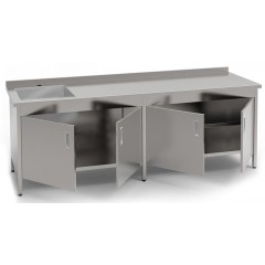 Стол-тумба с ванной моечной КИЙ-В СТМВ-1С-4ДР