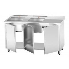 Стол-тумба с ванной моечной сварной Orest CSW-3.1-С2S