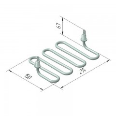 ТЭН для кофеварки на песке КИЙ-В 120 В 8/1,3 Т 220