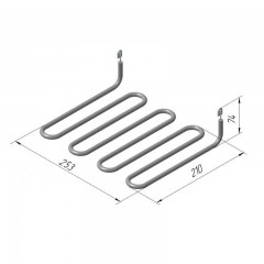 ТЭН КИЙ-В 183 С 8/1,7 Т 220 ГК Низ